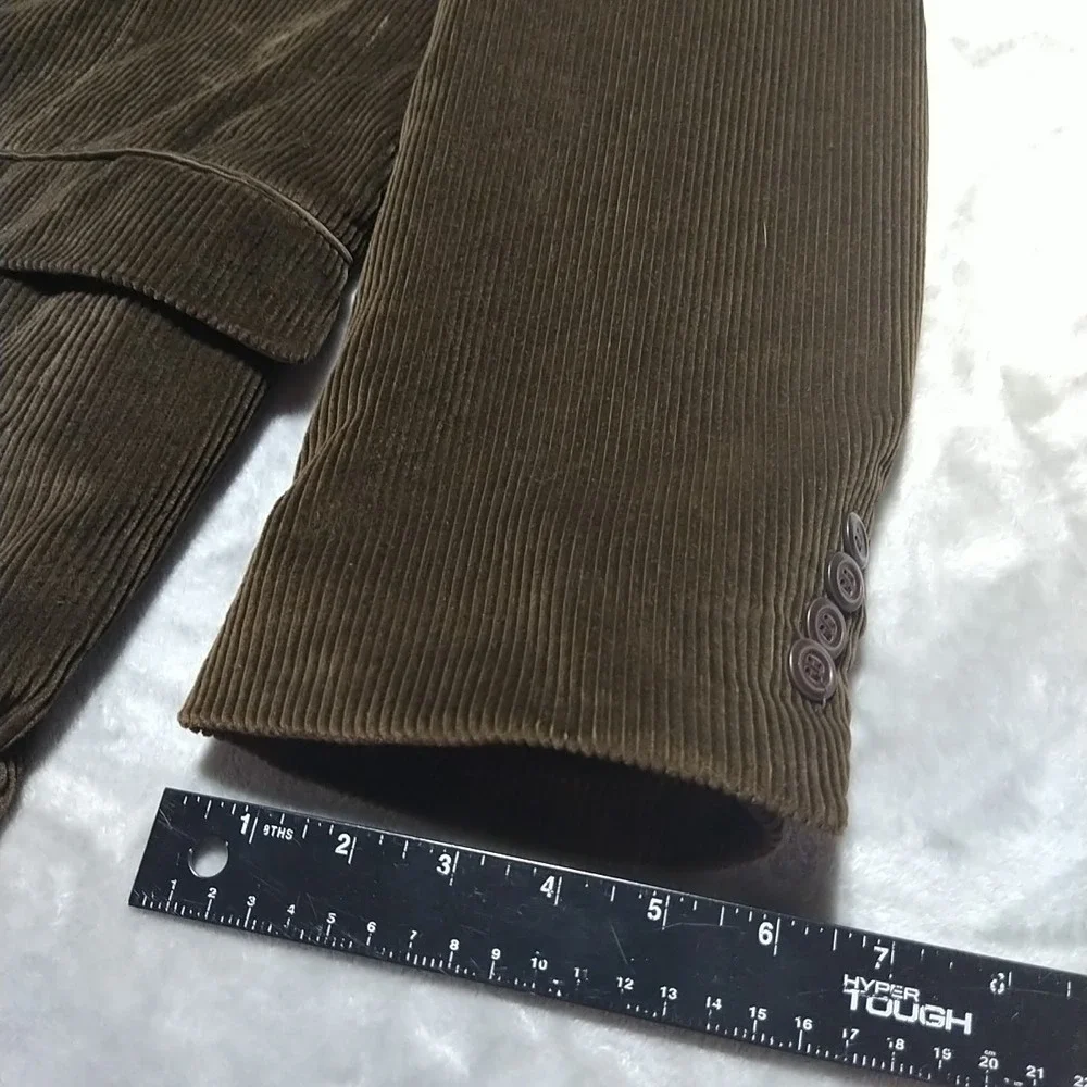 Calvin America Corduroy Blazer Men 50R Brown Vintage 90s Classic 2 Button Sporty